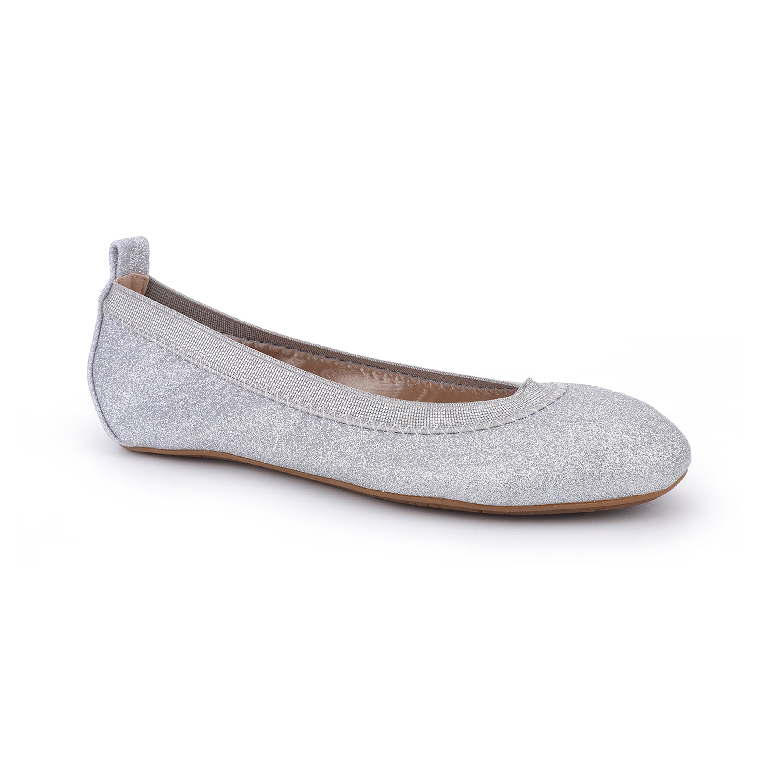 Miss Samara Ballet Flat in Silver Glitter - Kids - Yosi Samra  - Kids' Flats