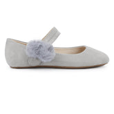 Miss Sandie Mary Jane Ballet Flat in Stone Grey - Kids