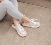yosi samra white pink glitter sneaker kids