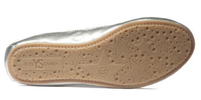 miss samara silver metallic ballet flat yosi samra kids