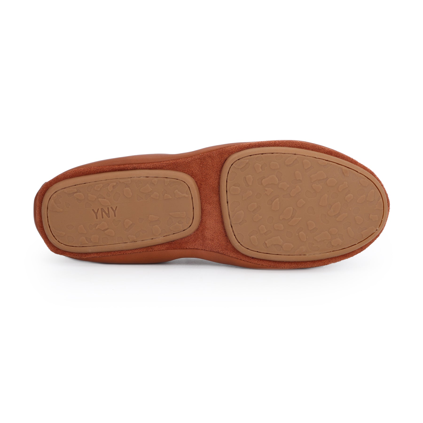 Nina Foldable Ballet Flat in Cognac PETA-Approved Vegan Leather