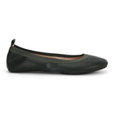 Nina Foldable Ballet Flat in Hunter Green PETA-Approved Vegan Leather