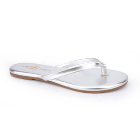 Rivington Flip Flop in Silver Metallic