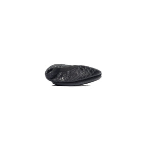 Yosi Samra Black Python Snake Leather Ballet Flat