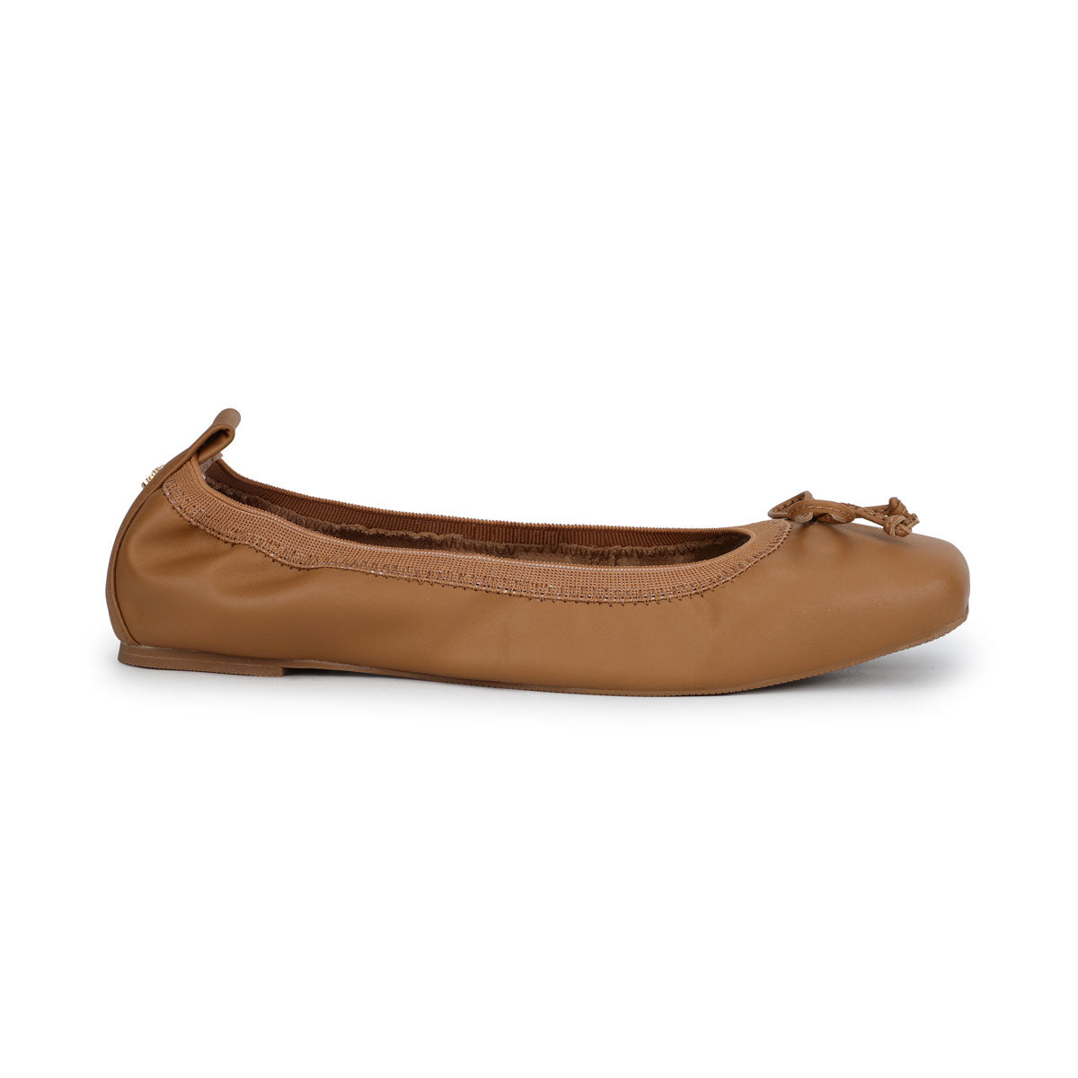 Caroline Ballet Flat in Whiskey Leather